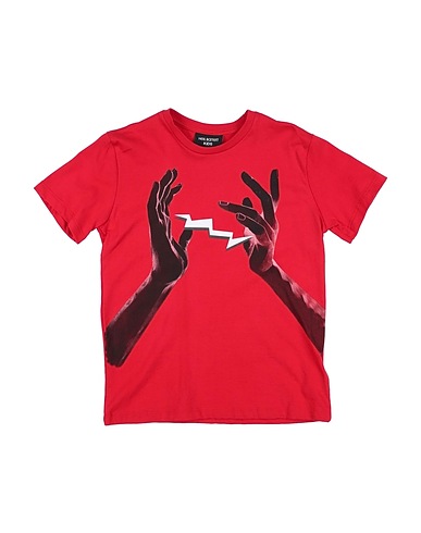NEIL BARRETT T-shirt Red 100% Cotton