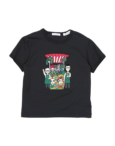 DOLCE&GABBANA T-shirt Black 100% Cotton, Silk, Viscose, Polyester, Wool