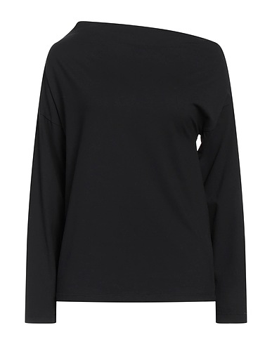 ALPHA STUDIO T-shirt Black 98% Cotton, 2% Elastane