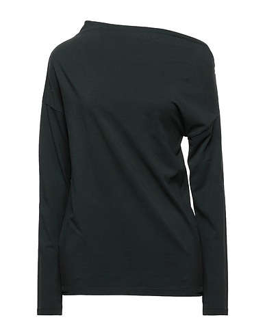 ALPHA STUDIO T-shirt Dark green 98% Cotton, 2% Elastane