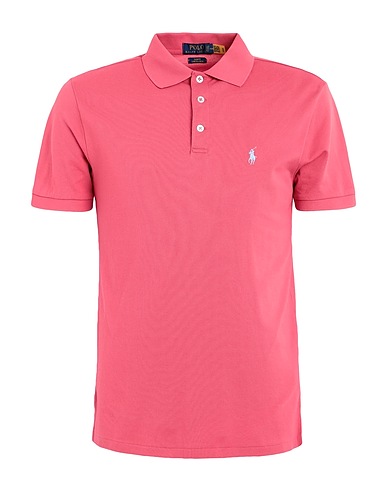POLO RALPH LAUREN Polo shirt SLIM FIT STRETCH MESH POLO SHIRT
 Coral 97% Cotton, 3% Elastane