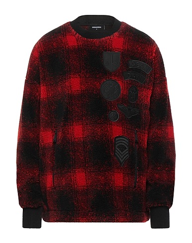DSQUARED2 Sweatshirt Red 70% Polyester, 30% Acrylic