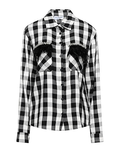 ODI ET AMO Checked shirt Black 80% Cotton, 20% Polyester