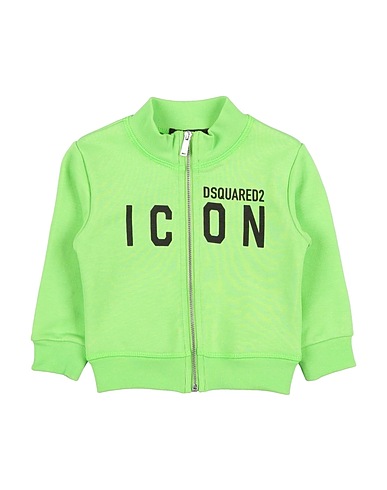 DSQUARED2 Sweatshirt ICON Lime green 100% Cotton, Elastane