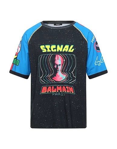 BALMAIN T-shirt Black 100% Cotton