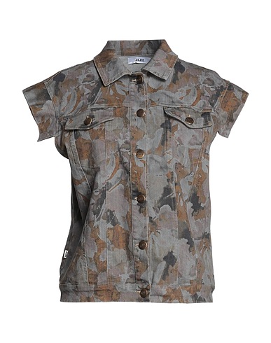 JIJIL Jeanshemd Grau 66% Baumwolle, 16% Recycelte Baumwolle, 16% Recyceltes Polyester, 2% Elastan