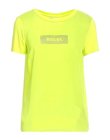 PATRIZIA PEPE T-shirt Lime green 96% Viscose, 4% Elastane, Polyester
