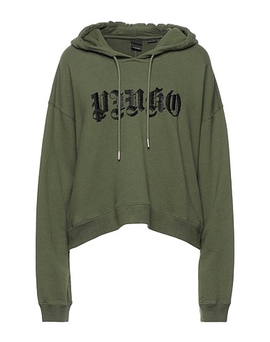 PINKO Hooded sweatshirt Military green 100% Cotton