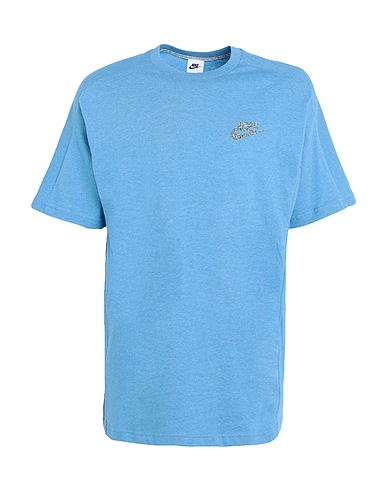 NIKE Basic T-Shirt Nike Sportswear Men's Short-Sleeve Top
 Azurblau 93% Baumwolle, 7% Polyester
