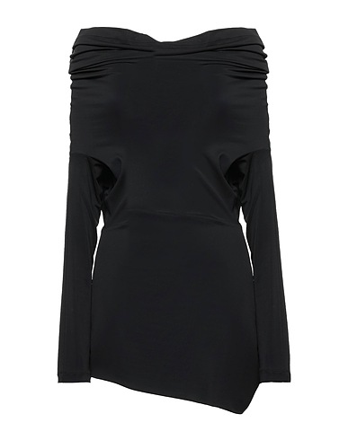 ALBERTA FERRETTI Off-the-shoulder top Black 92% Viscose, 8% Elastane