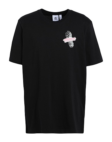 ADIDAS ORIGINALS Basic T-Shirt ADV TRAIL TEE
 Black 100% Cotton