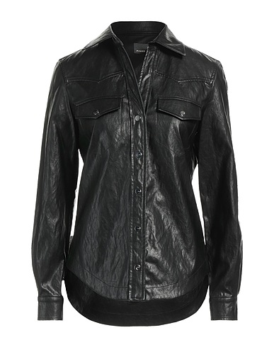 PINKO Solid colour shirts & blouses Black 75% Viscose, 14% Polyester, 7% Cotton, 4% Metallic fiber
