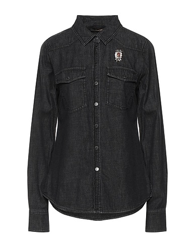 ACTITUDE by TWINSET Denim shirt Charcoal 100% Cotton