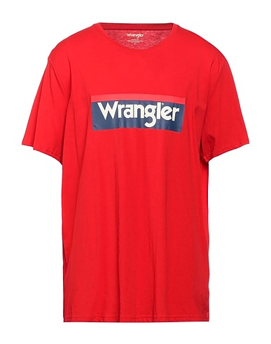 WRANGLER T-shirt Red 100% Organic cotton