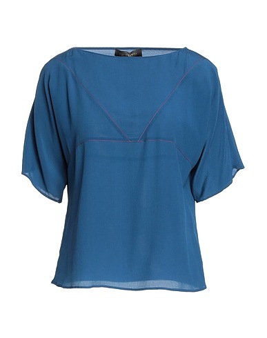 TRUSSARDI Silk top Blue 100% Silk