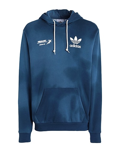 ADIDAS ORIGINALS Hooded track jacket  MRC HOODIE
 Slate blue 100% Organic cotton