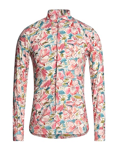 XACUS Patterned shirt White 100% Cotton