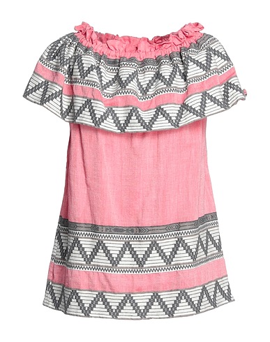 CELIA DRAGOUNI Patterned shirts & blouses Pink 100% Cotton