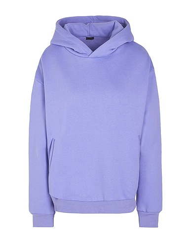 8 by YOOX Hooded track jacket  ORGANIC COTTON OVERSIZED HOODIE
 Lilac 100% Organic cotton