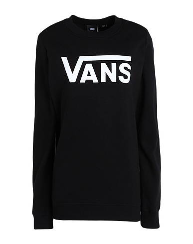 VANS Sweatshirt WM CLASSIC V CREW Schwarz 100% Baumwolle