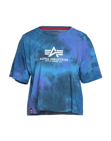 ALPHA INDUSTRIES Ｔシャツ ブルー コットン 100%