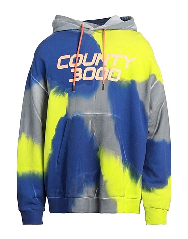 MARCELO BURLON Hooded sweatshirt Blue 100% Cotton