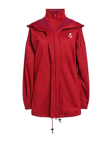 MARANT ÉTOILE Hooded track jacket  Red 58% Polyamide, 42% Pima Cotton