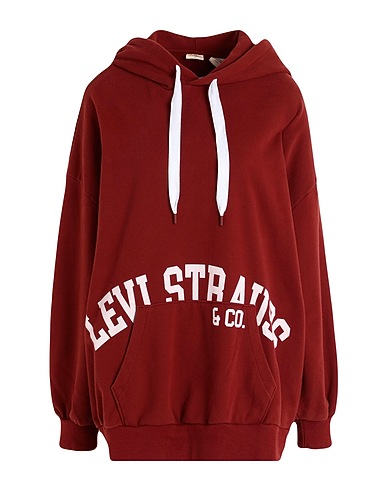 LEVI'S Hoodie PRISM HOODIE
 Ziegelrot 100% Baumwolle