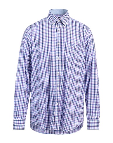 PAUL & SHARK Checked shirt Mauve 100% Organic cotton
