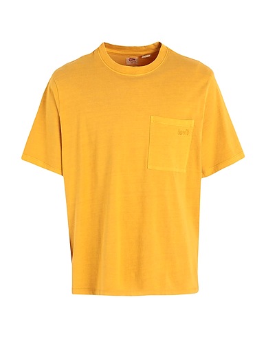LEVI'S Basic T-Shirt SEASONAL POCKET TEE
 Marigold 100% Cotton