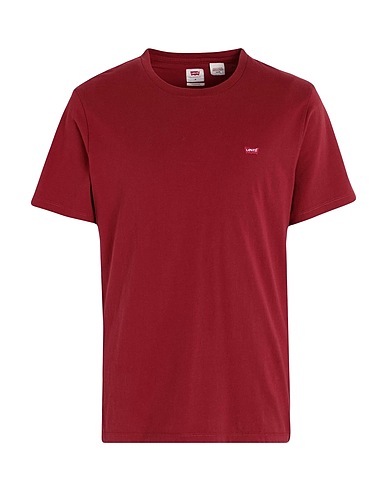 LEVI'S Basic T-Shirt SS ORIGINAL HM TEE
 Brick red 100% Cotton