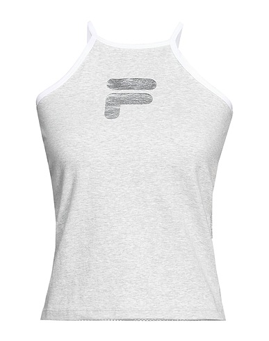 FILA Vest Light grey 95% Cotton, 5% Elastane