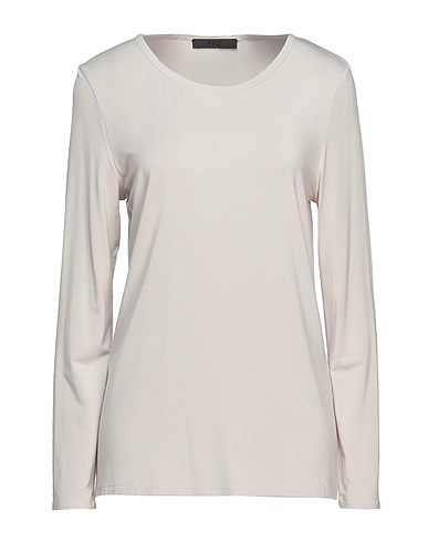 FFC Basic T-Shirt Light grey 95% Modal, 5% Elastane, Silk, Rayon