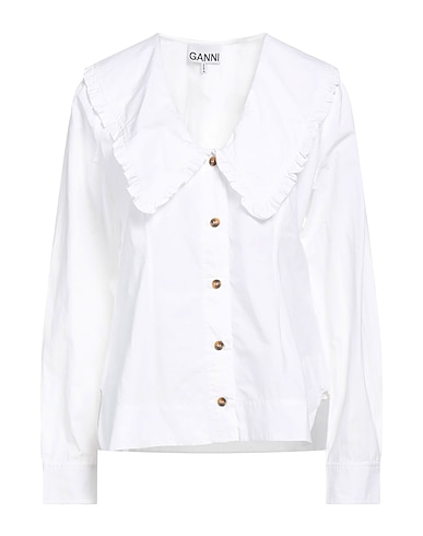 GANNI Solid colour shirts & blouses 100% Cotton