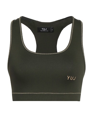 YUJ Top Verde militare 90% Poliammide, 10% Elastan