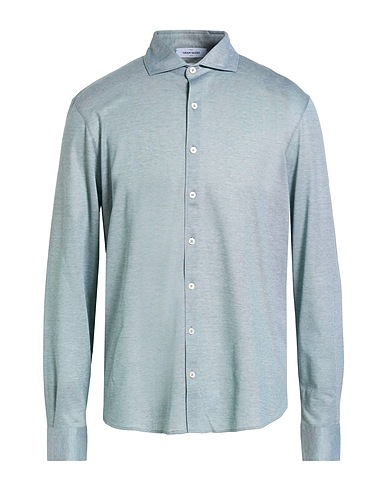 GRAN SASSO Solid color shirt Green 100% Cotton