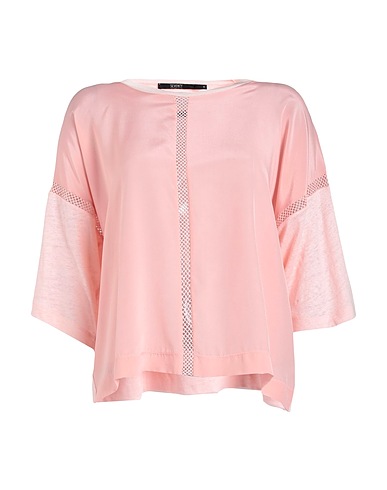 SEVENTY VENEZIA Top Pink 100% Linen, Silk