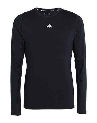 ADIDAS T-shirts TF LS TEE NERO 88% Recycled polyester, 12% Elastane