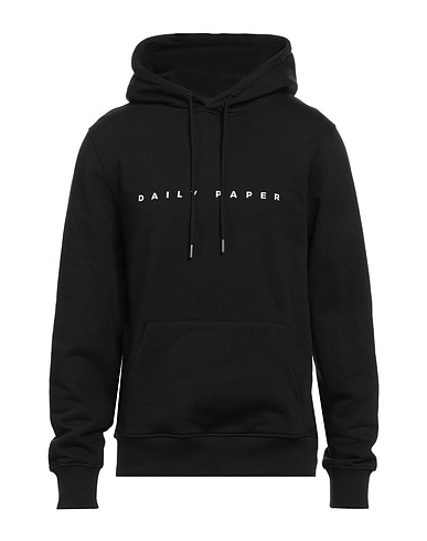 DAILY PAPER Hooded track jacket  Black 100% Cotton