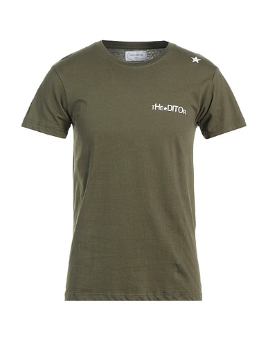THE EDITOR T-shirt Military green Cotton