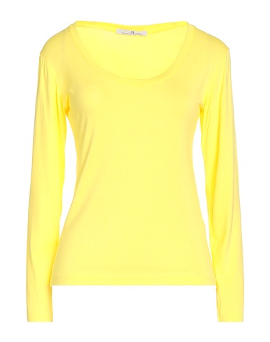 MASSIMO REBECCHI Basic T-shirt Yellow 90% Viscose, 10% Elastane
