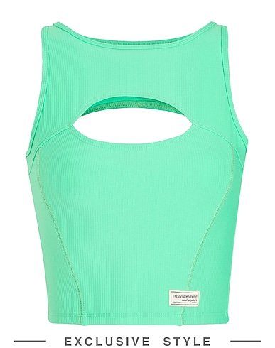 THE GIVING MOVEMENT x YOOX Top Green 80% Recycled polyester, 20% Recycled elastane