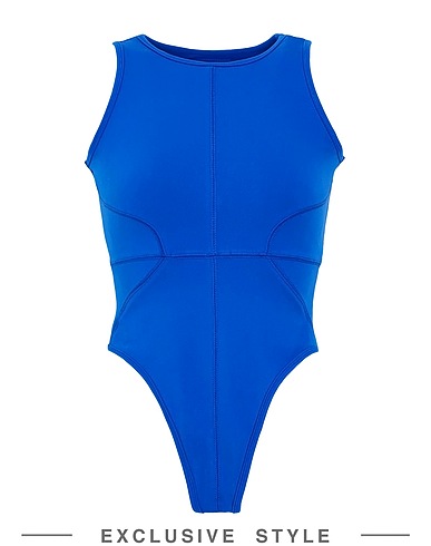 THE GIVING MOVEMENT x YOOX TOPWEAR Blu china 80% Poliestere riciclato, 20% Elastan riciclato