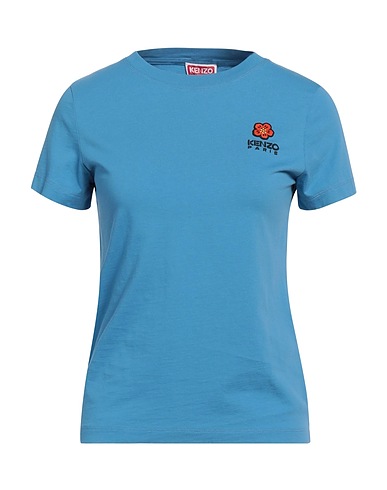 KENZO Basic T-shirt Azure 100% Cotton