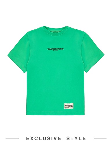 THE GIVING MOVEMENT x YOOX T-shirt Light green 80% Recycled polyester, 20% Recycled elastane