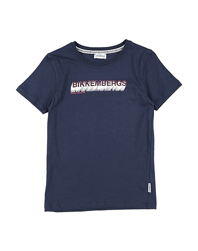 BIKKEMBERGS T-shirt Midnight blue 100% Cotton