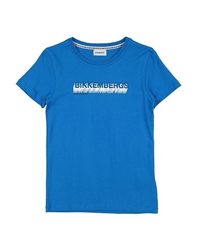 BIKKEMBERGS T-Shirt Blau 100% Baumwolle