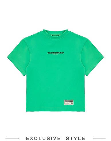 THE GIVING MOVEMENT x YOOX T-shirt Light green 80% Recycled polyester, 20% Recycled elastane