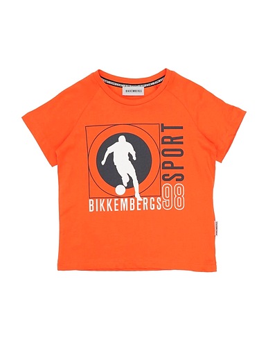 BIKKEMBERGS T-shirt Orange 100% Cotton