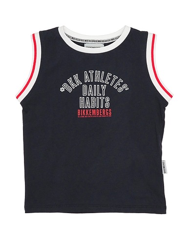 BIKKEMBERGS T-shirt Midnight blue 100% Cotton